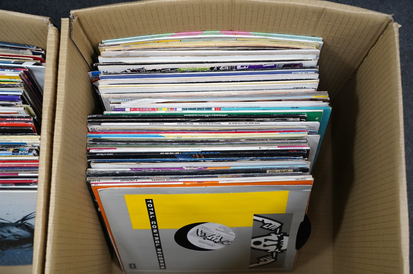 A collection (approx 300) 1970s to early 90s. LP records and 12” singles, mostly Dance, Techno, R n’ B, Electro, etc. artists include; Melanie Williams, Five Star, Kool and the Gang, Paula Abdul, Alyson Williams, Childre